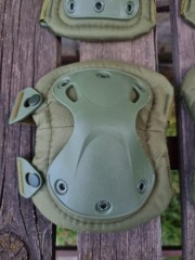 Комплект налокітників та наколінників тактичних Хакі