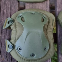 Комплект налокотников и наколенников тактических Хаки