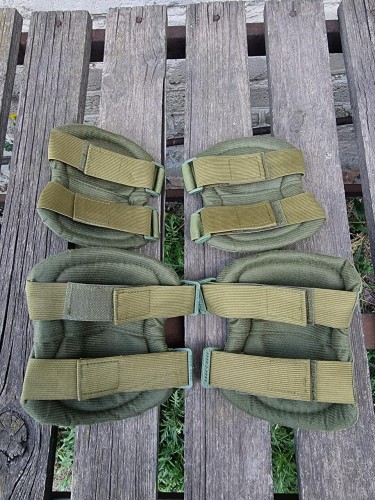 Комплект налокітників та наколінників тактичних Хакі