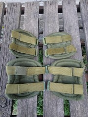 Комплект налокітників та наколінників тактичних Хакі