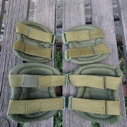 Комплект налокотников и наколенников тактических Хаки