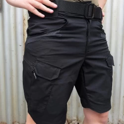 Шорты тактические стрейч рип-стоп черные STURM