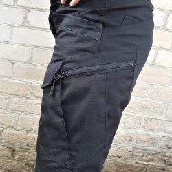 Шорты тактические стрейч рип-стоп черные STURM