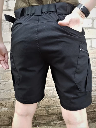 Шорти тактичні стрейч ріп-стоп чорні STURM  40-42/3 40-42/3