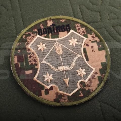 Шеврон НГУ на липучці Хижак піксель G-0822