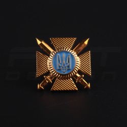 Беретний знак кокарда хрест ЗСУ нового зразка пластик 