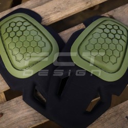 Наколенники тактические вставные соты хаки и койот