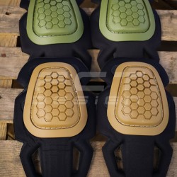 Наколенники тактические вставные соты хаки и койот