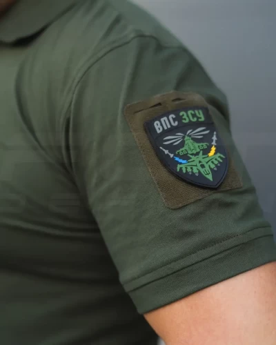 Футболка Поло ЗСУ преміум Лакоста бавовна хакі 42 42