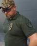 Футболка Поло ЗСУ преміум Лакоста бавовна хакі 42 42