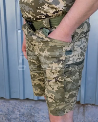 Шорти тактичні стрейч ріп-стоп STURM піксель ЗСУ 40-42/3 40-42/3