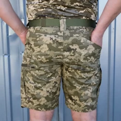 Шорты тактические стрейч рип-стоп STURM пиксель ВСУ