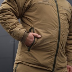 Куртка зимняя 7 слой Водоотталкивающий G-Loft Койот
