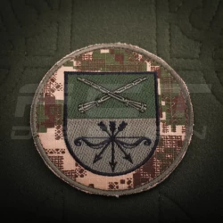 Шеврон НГУ на рукав Запорожье хищник-пиксель G0822