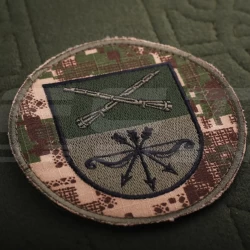 Шеврон НГУ на рукав Запорожье хищник-пиксель G0822