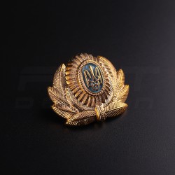 Беретний знак кокарда пластикова Тризуб України