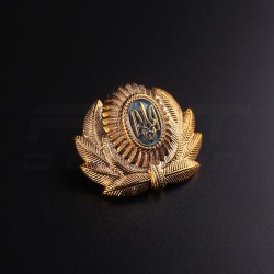 Беретний знак кокарда пластикова Тризуб України