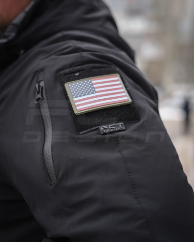 Куртка Хантер Balance 4W Stretch демісезон на флісі Чорна 40-42/3 40-42/3