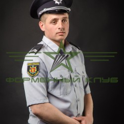 Формена сорочка Поліції для короткий рукав шведка сіра