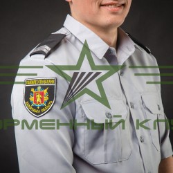 Формена сорочка Поліції для короткий рукав шведка сіра