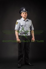 Формена сорочка Поліції для короткий рукав шведка сіра