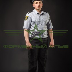 Формена сорочка Поліції для короткий рукав шведка сіра