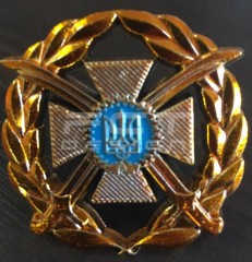 Беретний знак кокарда ЗСУ сухопутних військ України пластик