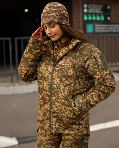 Куртка жіноча тактична Хантер Ріп-Стоп Хижак піксель G-0822 40-42/3 40-42/3