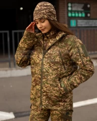 Куртка жіноча тактична Хантер Ріп-Стоп Хижак піксель G-0822
