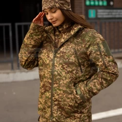Куртка жіноча тактична Хантер Ріп-Стоп Хижак піксель G-0822