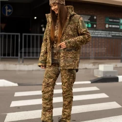 Куртка жіноча тактична Хантер Ріп-Стоп Хижак піксель G-0822