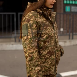 Куртка жіноча тактична Хантер Ріп-Стоп Хижак піксель G-0822