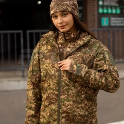 Куртка жіноча тактична Хантер Ріп-Стоп Хижак піксель G-0822