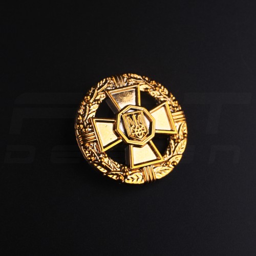 Беретний знак кокарда ДПСУ пластикова  