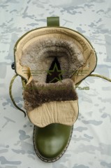 Берці тактичні зимові Преміум хутро бобра олива (розмір 46)