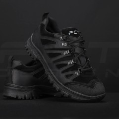 Кросівки тактичні зимові Вікінг шкіра Crazy Horse натуральне хутро чорні