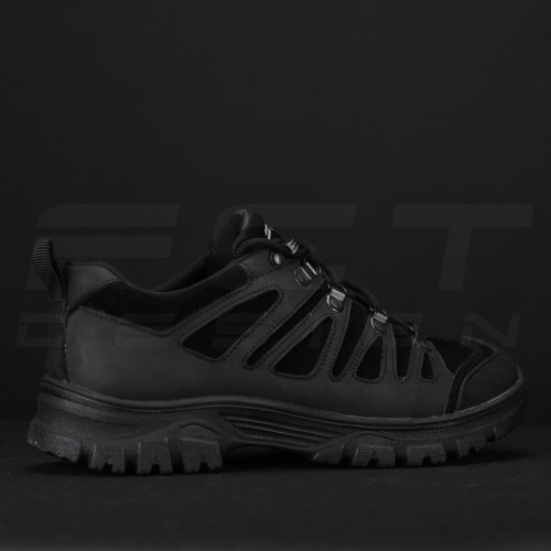 Кросівки тактичні зимові Вікінг шкіра Crazy Horse натуральне хутро чорні 38 38