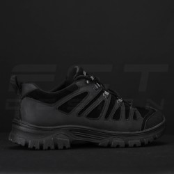 Кросівки тактичні зимові Вікінг шкіра Crazy Horse натуральне хутро чорні