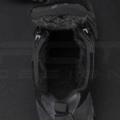 Кросівки тактичні зимові Вікінг шкіра Crazy Horse натуральне хутро чорні