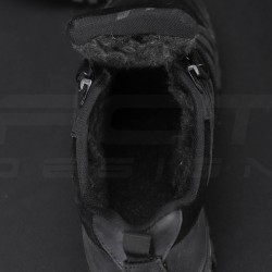 Кросівки тактичні зимові Вікінг шкіра Crazy Horse натуральне хутро чорні