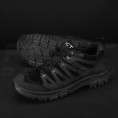 Кросівки тактичні зимові Вікінг шкіра Crazy Horse натуральне хутро чорні