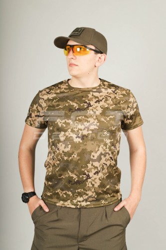 Футболка ЗСУ вологовідвідна CoolMax піксель ЗСУ 44 44