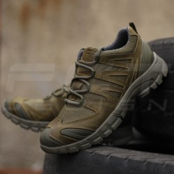 Кроссовки тактические зимние FCT Headhunter Хедхантер мембрана GoreTex Хаки на меху