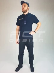 Футболка Поло для ДСНС темно-синя з липучками