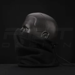 Бафф з утяжкою, шарф-труба фліс Чорний