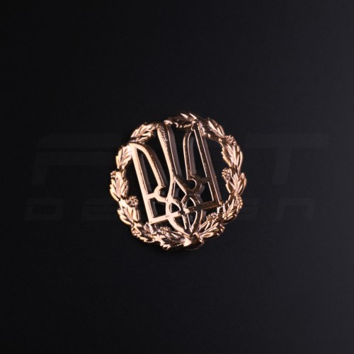 Беретний знак кокарда пластикова Тризуб  