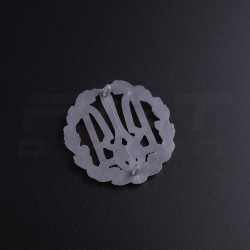 Беретний знак кокарда пластикова Тризуб