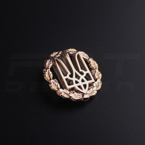 Беретный знак кокарда пластиковая Трезубец 