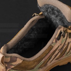 Кросівки тактичні зимові Вікінг шкіра Crazy Horse хутро мультикам