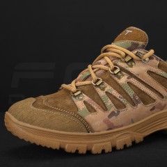 Кросівки тактичні зимові Вікінг шкіра Crazy Horse хутро мультикам